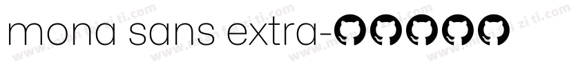 mona sans extra字体转换